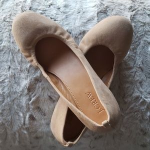 J. Crew Anya Suede Ballet Flats